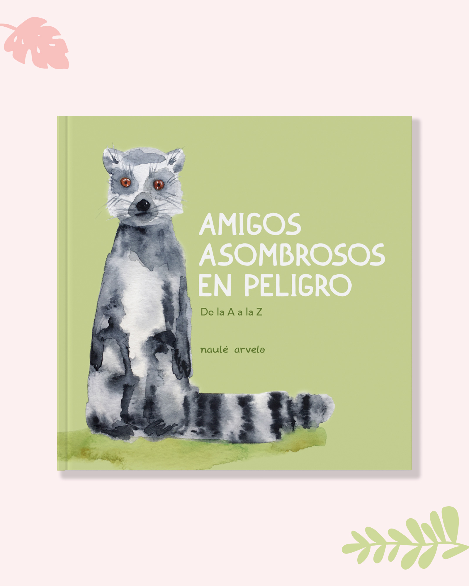 Diseño, maquetación e ilustración completa de libro de divulgación sobre animales en peligro de extinción. Autora: Naulé Arvelo.