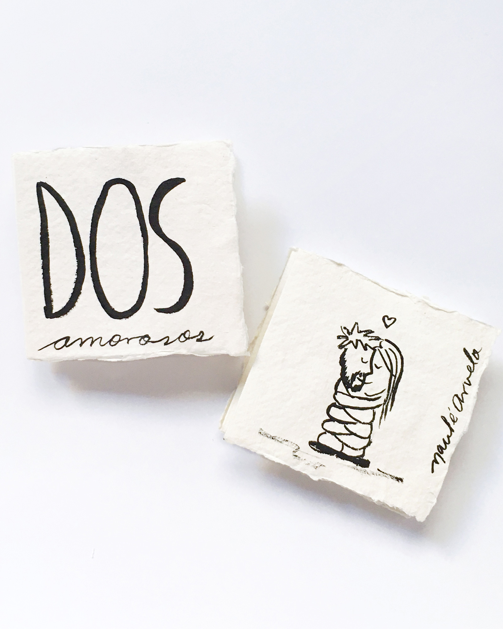 Mini libro de artista que cuenta una historia cotidiana.