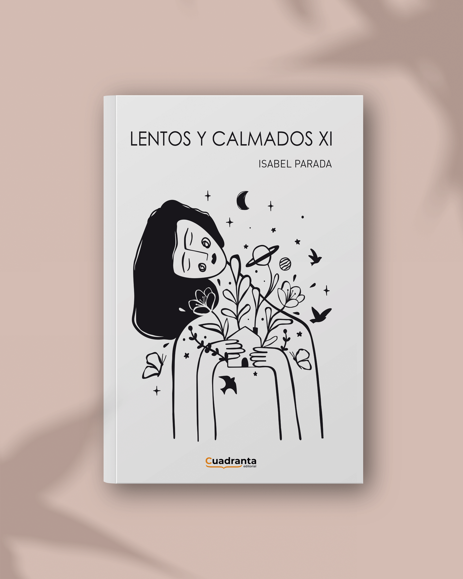Ilustración para portada de poemario "Lentos y Calmados". Autora: Isabel Parada. Editorial Cuadranta.